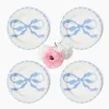 Summer Crockery | Starter Plates<Mrs. Alice Marilyn Blue Bow Starter Plates (Set of 4)