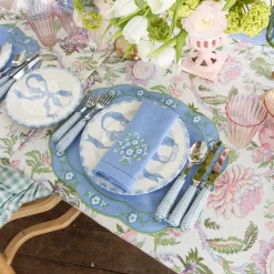 Summer Crockery | Starter Plates<Mrs. Alice Marilyn Blue Bow Starter Plates (Set of 4)