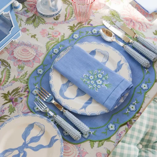 Summer Crockery | Starter Plates<Mrs. Alice Marilyn Blue Bow Starter Plate
