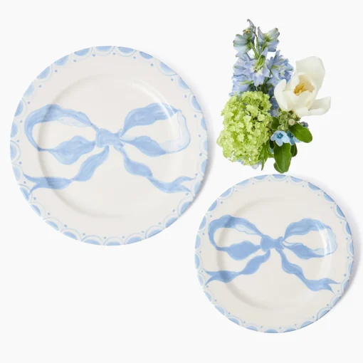 Summer Crockery | Starter Plates<Mrs. Alice Marilyn Blue Bow Starter Plate