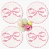 Summer Crockery | Dinner Plates<Mrs. Alice Marilyn Pink Bow Dinner Plates (Set of 4)
