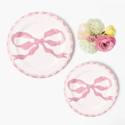 Summer Crockery | Starter Plates<Mrs. Alice Marilyn Pink Bow Starter Plate