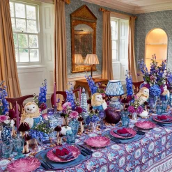 Placemats<Mrs. Alice Marlene Blue & Purple Placemats (Set of 4)