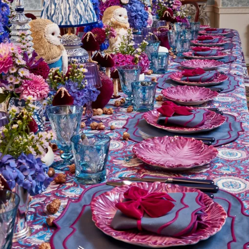Placemats<Mrs. Alice Marlene Blue & Purple Placemats (Set of 4)
