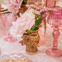 Vases | Vases & Planters<Mrs. Alice Mini Rattan Bow Vases (Set of 3)