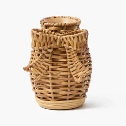 Vases | Vases & Planters<Mrs. Alice Mini Rattan Bow Vases (Set of 3)