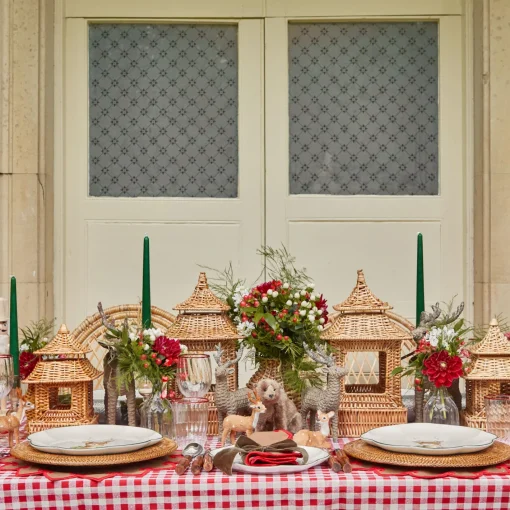 Christmas Decorations<Mrs. Alice Mini Rattan Reindeer (Pair) - 20cm