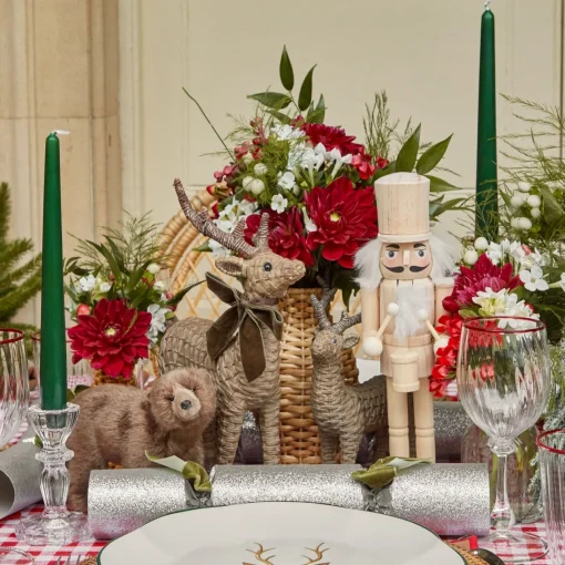 Christmas Decorations<Mrs. Alice Mini Rattan Reindeer (Pair) - 20cm