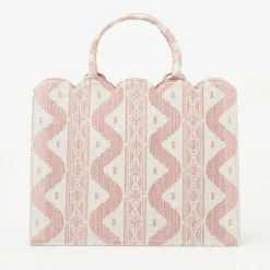 Mrs. Alice Tote Bags | For Her<Mrs. Alice Tote Bag (Pink Ikat)