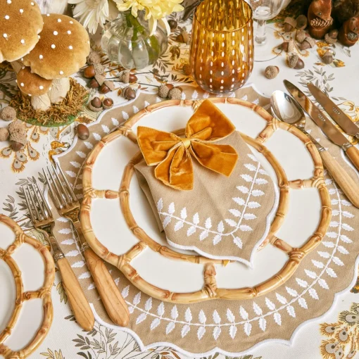 Napkin Rings & Bows<Mrs. Alice Mustard Velvet Napkin Bows (Set of 4)