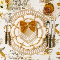 Napkin Rings & Bows<Mrs. Alice Mustard Velvet Napkin Bows (Set of 4)