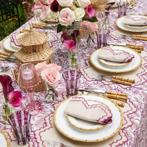 Summer Crockery | Crockery Sets<Mrs. Alice Nancy Bamboo Dinner & Starter Plates (Set of 8)
