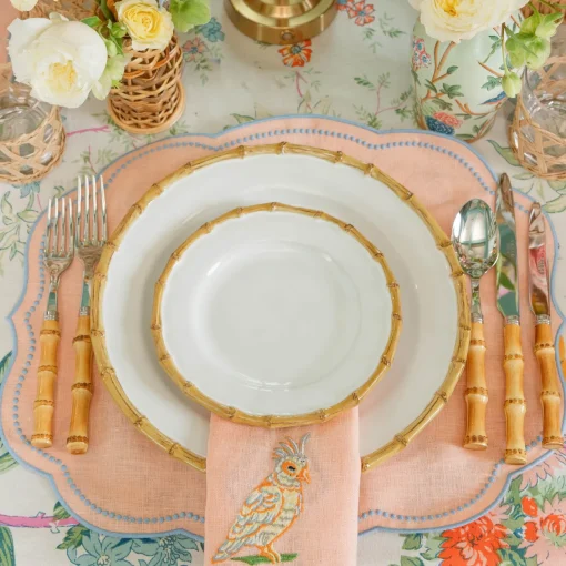 Summer Crockery | Crockery Sets<Mrs. Alice Nancy Bamboo Dinner & Starter Plates (Set of 8)