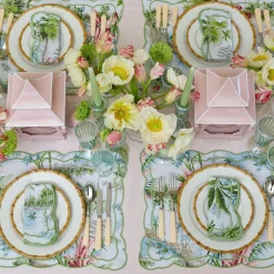 Summer Crockery | Crockery Sets<Mrs. Alice Nancy Bamboo Dinner & Starter Plates (Set of 8)