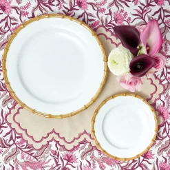 Summer Crockery | Crockery Sets<Mrs. Alice Nancy Bamboo Dinner & Starter Plates (Set of 8)