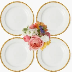 Summer Crockery | Dinner Plates<Mrs. Alice Nancy Bamboo Dinner Plate (Set of 4)