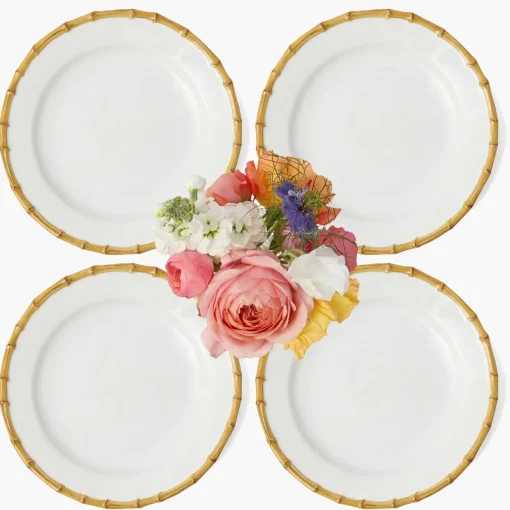 Summer Crockery | Dinner Plates<Mrs. Alice Nancy Bamboo Dinner Plate (Set of 4)