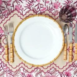 Summer Crockery | Dinner Plates<Mrs. Alice Nancy Bamboo Dinner Plate (Set of 4)