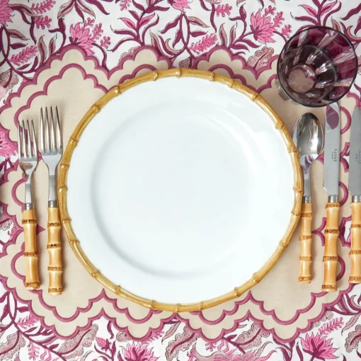 Summer Crockery | Dinner Plates<Mrs. Alice Nancy Bamboo Dinner Plate (Set of 4)
