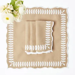 Napkins | For Her<Mrs. Alice Natural Laurel Napkins (Set of 4)