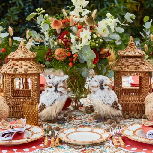 Year-round Decorations | Spring Decorations<Mrs. Alice Natural Rattan Pagoda Lantern Set
