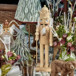 Christmas Decorations<Mrs. Alice Natural Wood Nutcracker Family