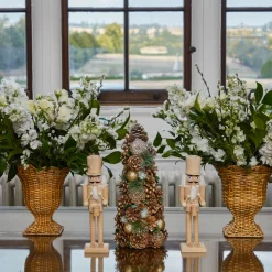 Christmas Decorations<Mrs. Alice Natural Wood Nutcracker Family