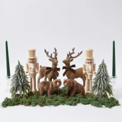 Christmas Decorations<Mrs. Alice Natural Wood Nutcracker (Pair)