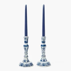 Summer Candleware<Mrs. Alice Navy Candles (Set of 8)