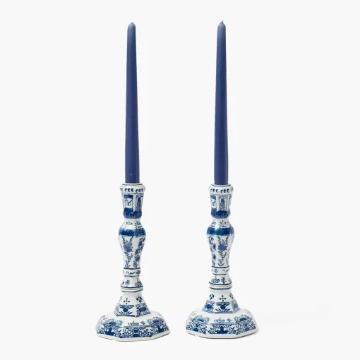 Summer Candleware<Mrs. Alice Navy Candles (Set of 8)