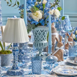 Glassware Sets | For The Homemaker<Mrs. Alice Navy Hobnail Glasses & Jug Set