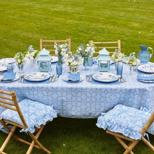 Glassware Sets | For The Homemaker<Mrs. Alice Navy Hobnail Glasses & Jug Set