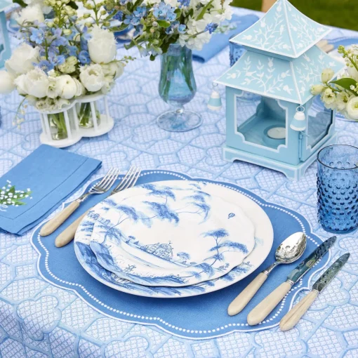 Glassware Sets | For The Homemaker<Mrs. Alice Navy Hobnail Glasses & Jug Set