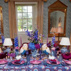 Glassware Sets | For The Homemaker<Mrs. Alice Navy Hobnail Glasses & Jug Set