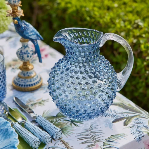 Jugs | For The Homemaker<Mrs. Alice Navy Hobnail Jug