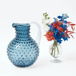Jugs | For The Homemaker<Mrs. Alice Navy Hobnail Jug