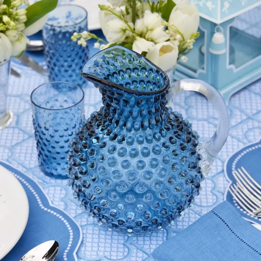Jugs | For The Homemaker<Mrs. Alice Navy Hobnail Jug