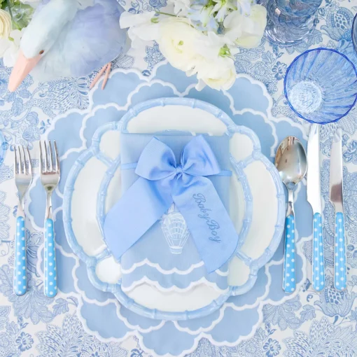 Placemats<Mrs. Alice Nikki Blue Placemats (Set of 4)