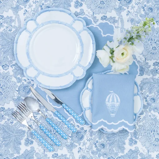 Placemats<Mrs. Alice Nikki Blue Placemats (Set of 4)
