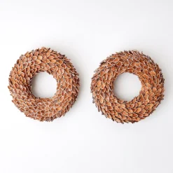 Autumn Decorations<Mrs. Alice Nutshell Glitter Wreath (Set of 4)