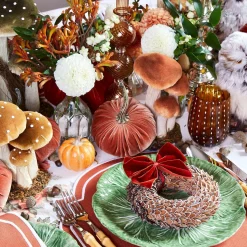 Autumn Decorations<Mrs. Alice Nutshell Glitter Wreath (Set of 4)