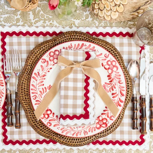 Napkin Rings & Bows<Mrs. Alice Oat Velvet Bow (Set of 4) - 20cm