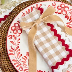 Napkin Rings & Bows<Mrs. Alice Oat Velvet Bow (Set of 4) - 20cm