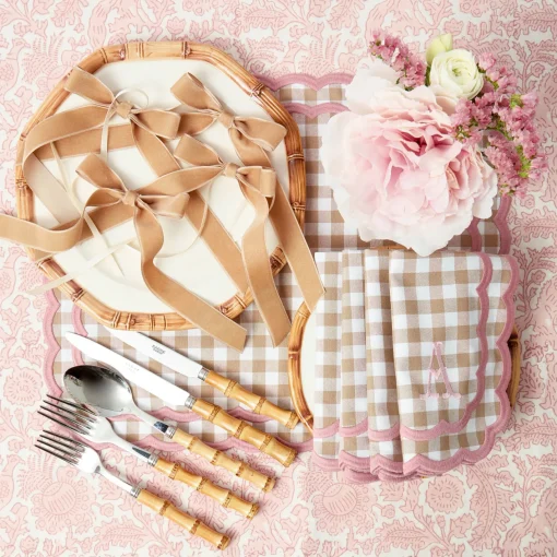 Napkin Rings & Bows<Mrs. Alice Oat Velvet Bow (Set of 4) - 20cm