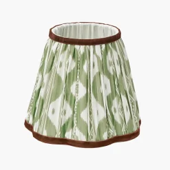 Lampshades<Mrs. Alice Olive & Chocolate Ikat Lampshade (18cm)