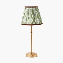 Lampshades<Mrs. Alice Olive & Chocolate Ikat Lampshade (18cm)