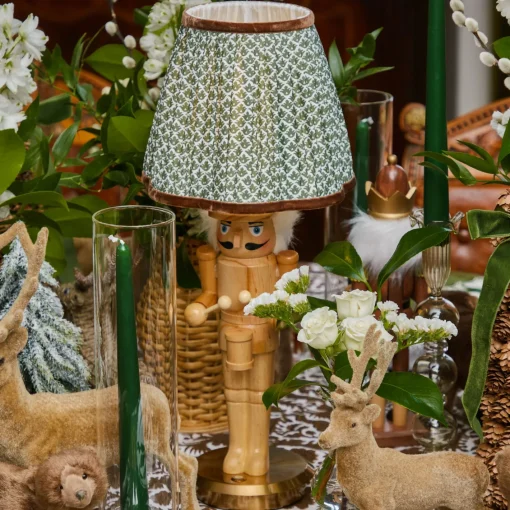 Lampshades<Mrs. Alice Olive & Chocolate Lotus Lampshade (18cm)