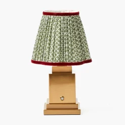 Lampshades<Mrs. Alice Olive & Red Lotus Lampshade (18cm)