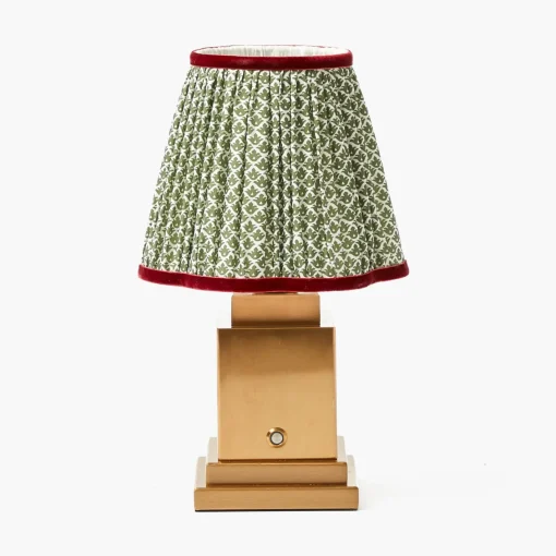 Lampshades<Mrs. Alice Olive & Red Lotus Lampshade (18cm)