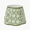 Lampshades<Mrs. Alice Olive Green Ikat Lampshade (30cm)
